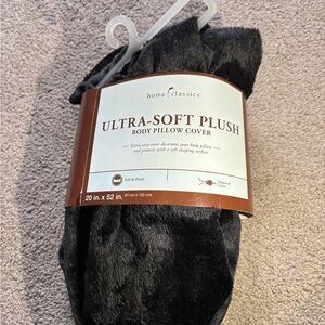 Kohl's Home Classics Ultra-Soft Plush Body Pillow Cover - Black